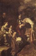 Artemisia gentileschi The adoracion of the Kings Magicians oil painting on canvas